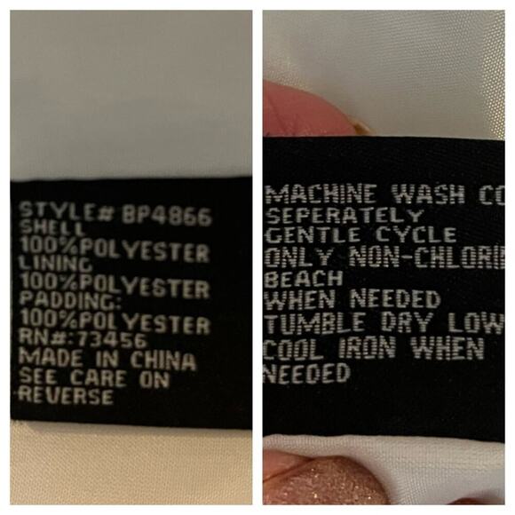 A. Byer Women’s Puffer Long Winter Coat Collar Bright White Women’s Size XL - Picture 14 of 15